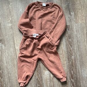 ZARA Matching Set Sweats and Sweatshirt Size 4-5